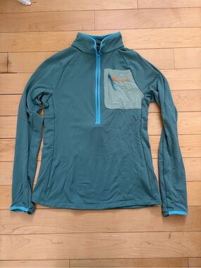 Cotopaxi Teal Fleece Half-Zip Pullover Size XS